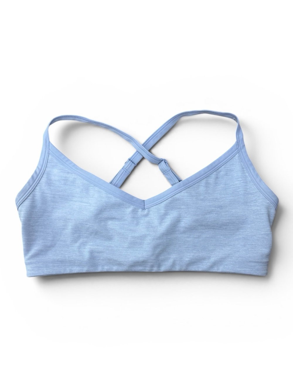 Vitality Daydream V Sports Bra - Artic Sky/Light Gray Blue - Size Large